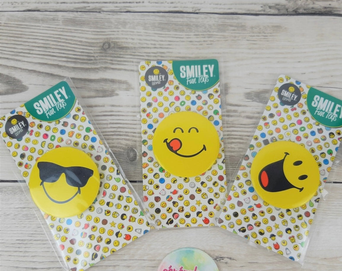 Lot de 3 pins vintage smiley